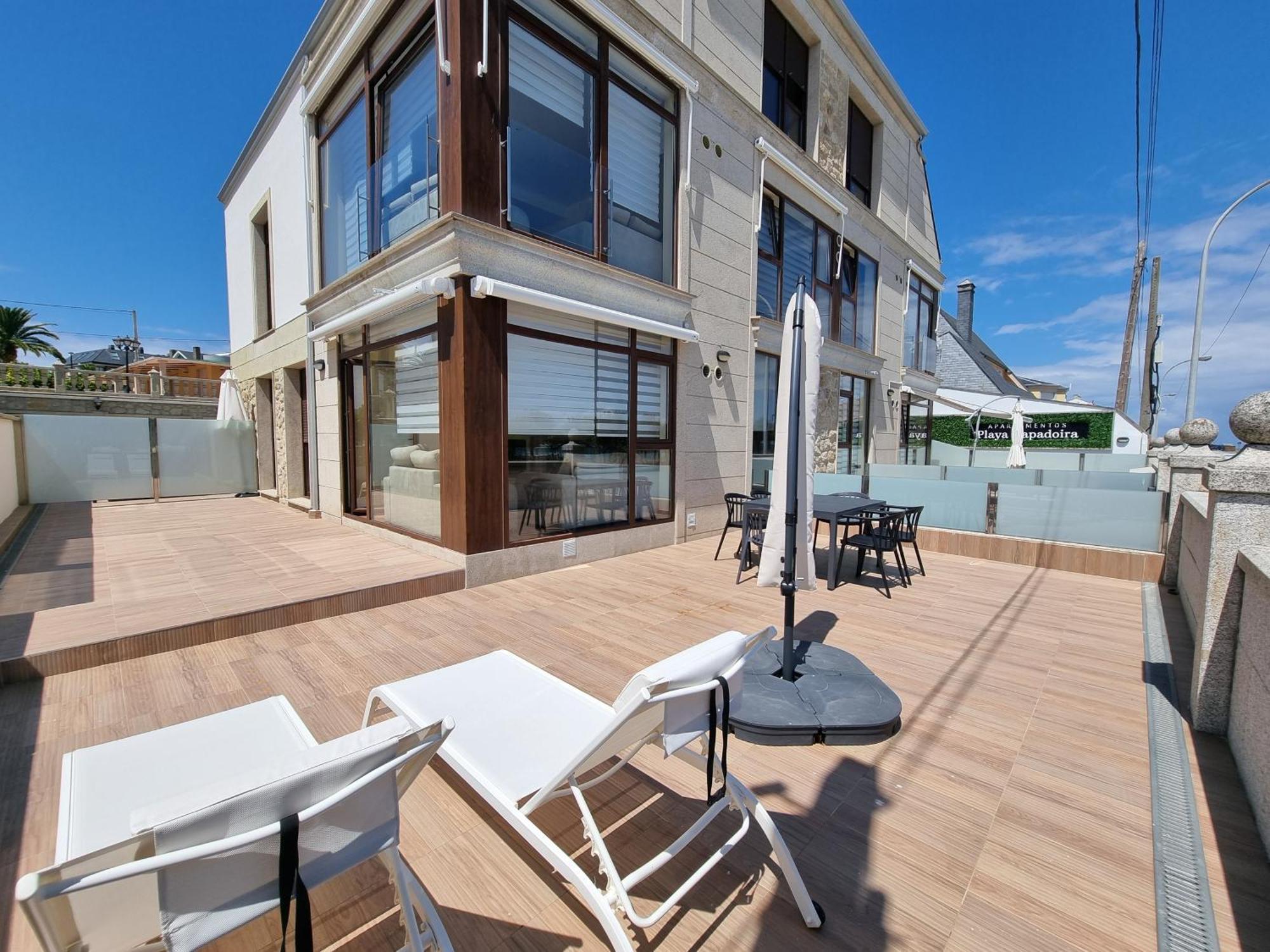 Foz Playa Rapadoira - Bajos Con Terraza Apartamento Exterior foto